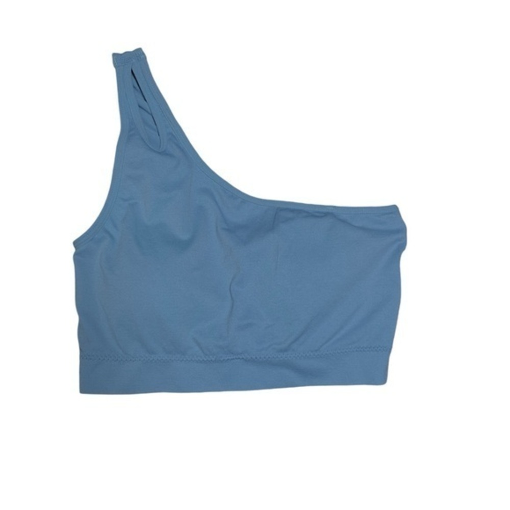 Series 8 Fitness Light Blue Sports Bra Single Strap Size MED EUC #DS-1688